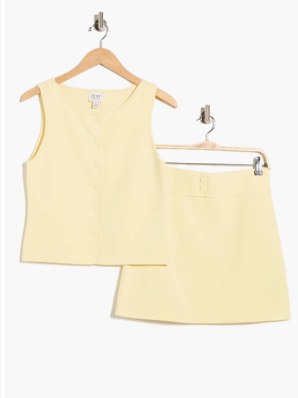 Edit by Jason Wu Buttoned Tank & Miniskirt Set